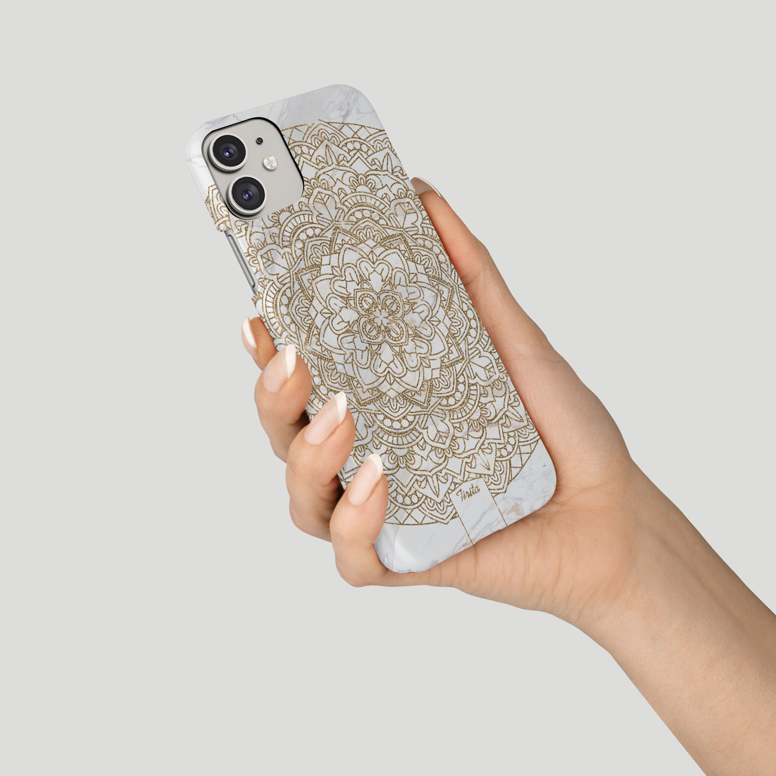Tirita Phone Case for iPhone 16 15 14 13 11 12 7 SE X 6S XR Gold Mandala Pattern - Picture 11 of 18