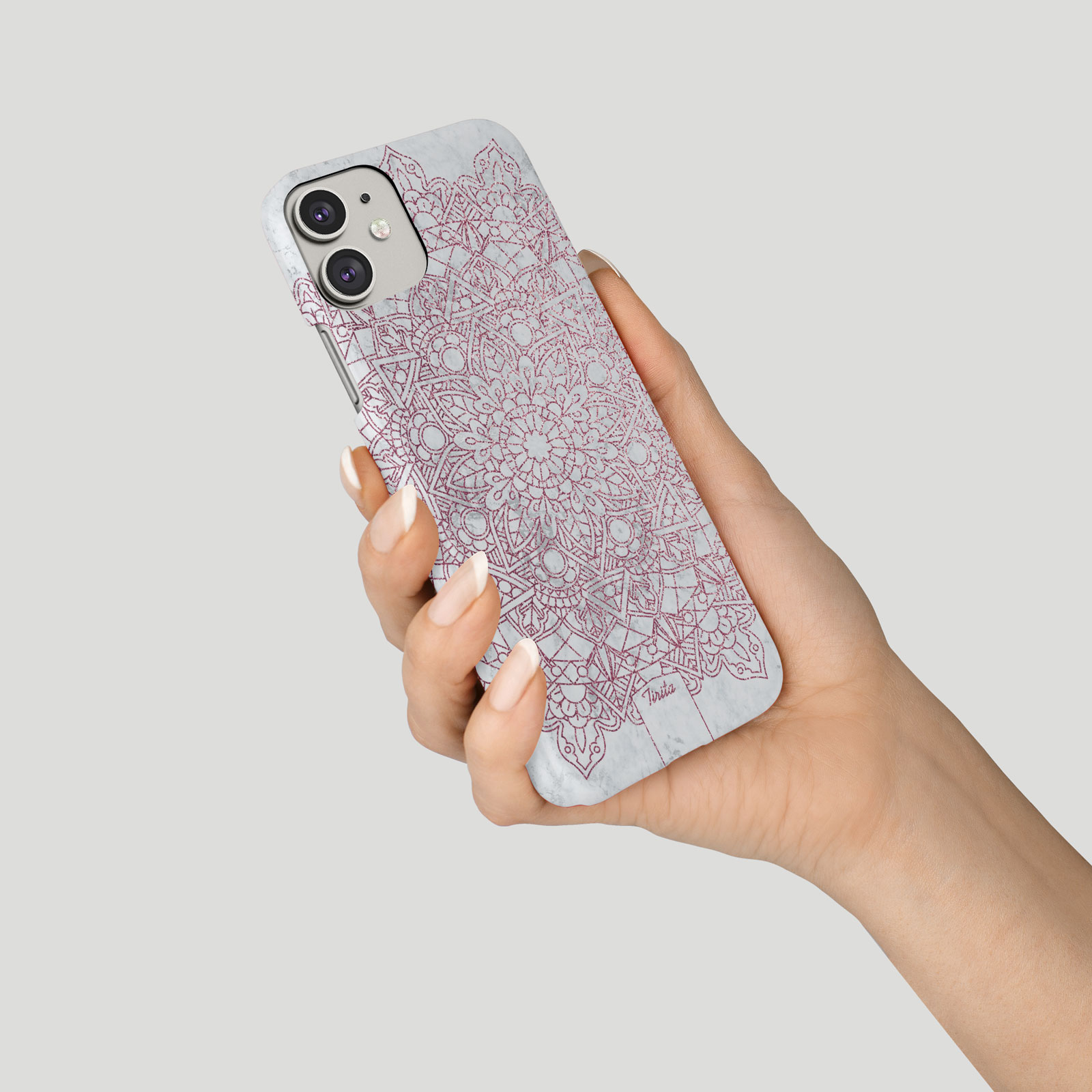 Tirita Phone Case for iPhone 16 15 14 13 11 12 7 SE X 6S XR Gold Mandala Pattern - Picture 13 of 18