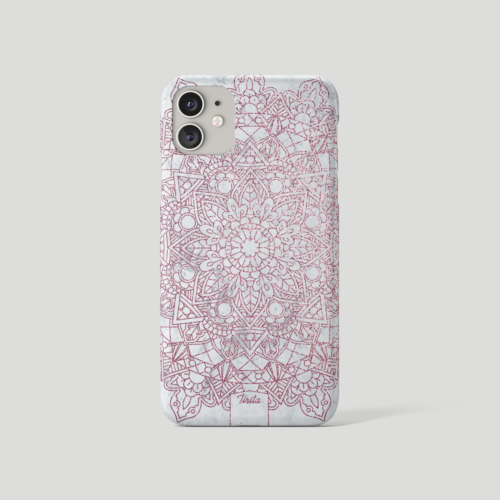 Tirita Phone Case for iPhone 16 15 14 13 11 12 7 SE X 6S XR Gold Mandala Pattern - Picture 12 of 18