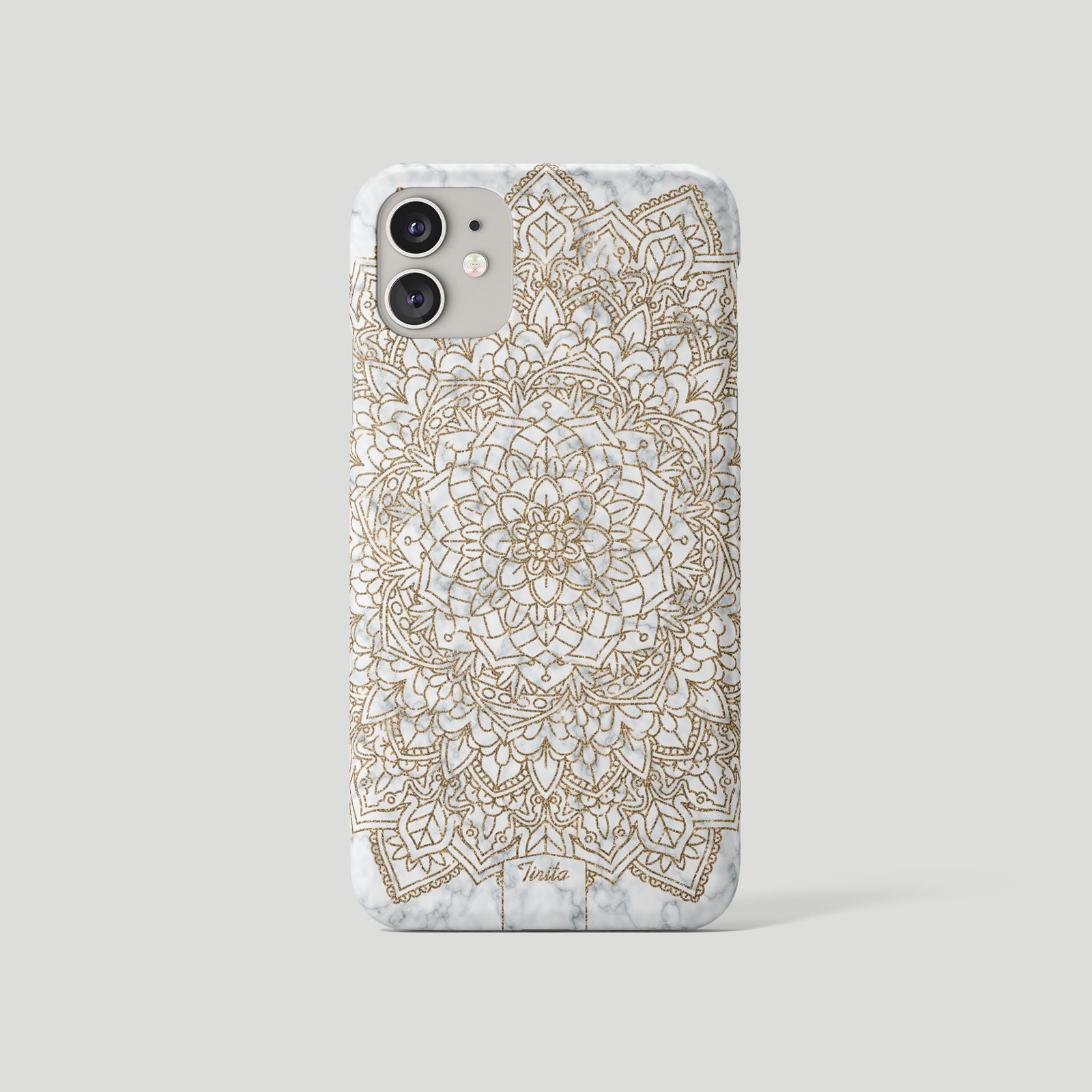 Tirita Phone Case for iPhone 16 15 14 13 11 12 7 SE X 6S XR Gold Mandala Pattern - Picture 14 of 18